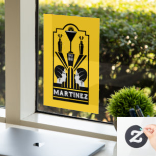 Martinez Cocktail Art Deco