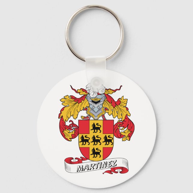 Martinez Family Crest Key Ring (Front)