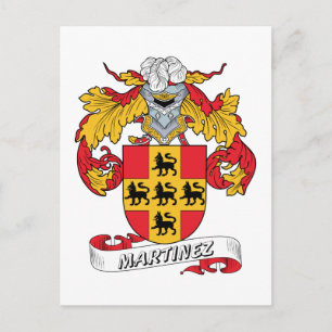 Martinez Family Crest Postcard