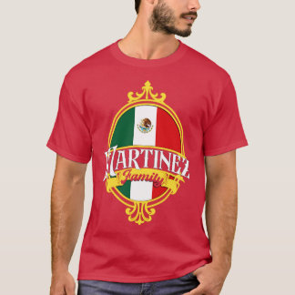 Martinez Family Mexico Flag T-Shirt
