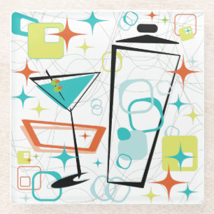 Martini A Go-Go! Glass Coaster