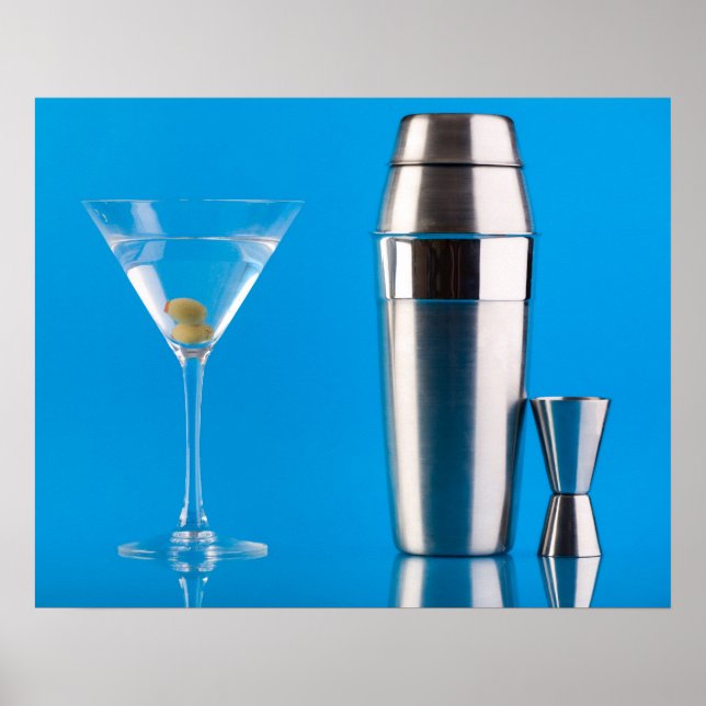 Martini and a shaker poster (Front)