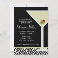 Martini and Zebra Pattern