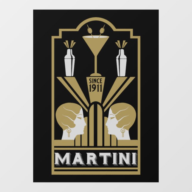 Martini Art Deco Art (Sheet)
