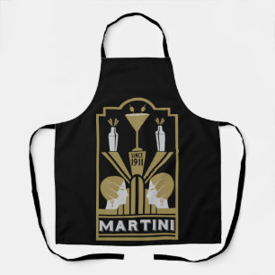Martini Art Deco Art Apron