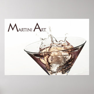 Martini Art Poster