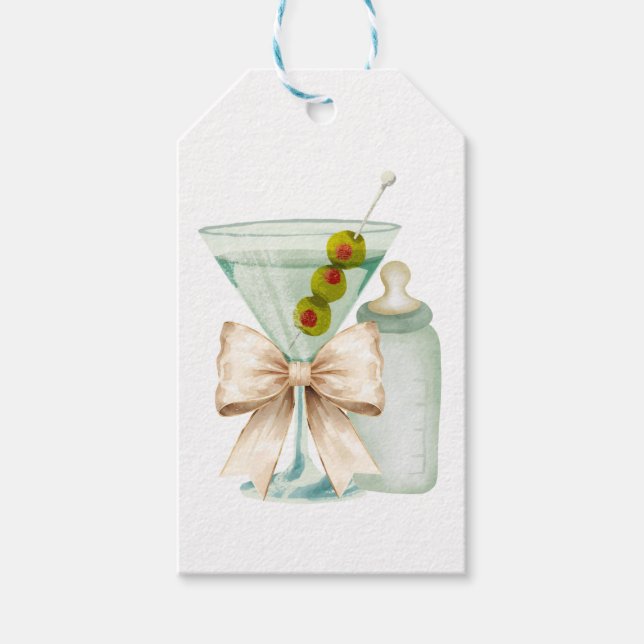 Martini Baby  Gift Tags (Front)