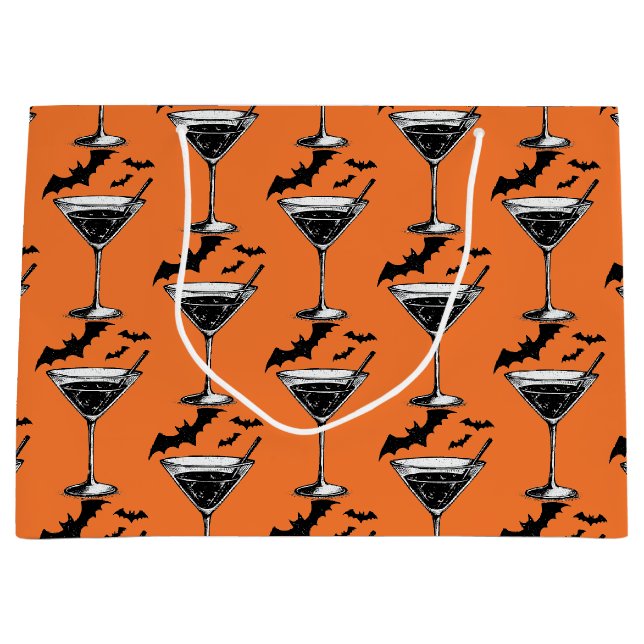 Martini Bats Large Gift Bag (Front)