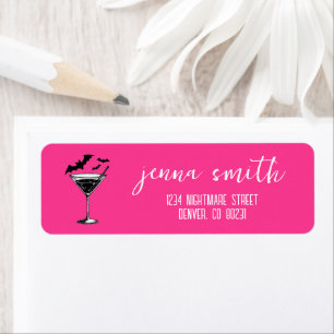 Martini Bats Return Address Label