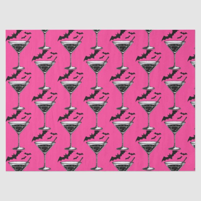 Martini Bats Tissue Paper (Front)