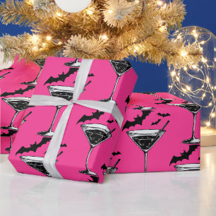 Martini Bats Wrapping Paper