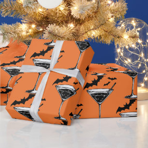 Martini Bats Wrapping Paper