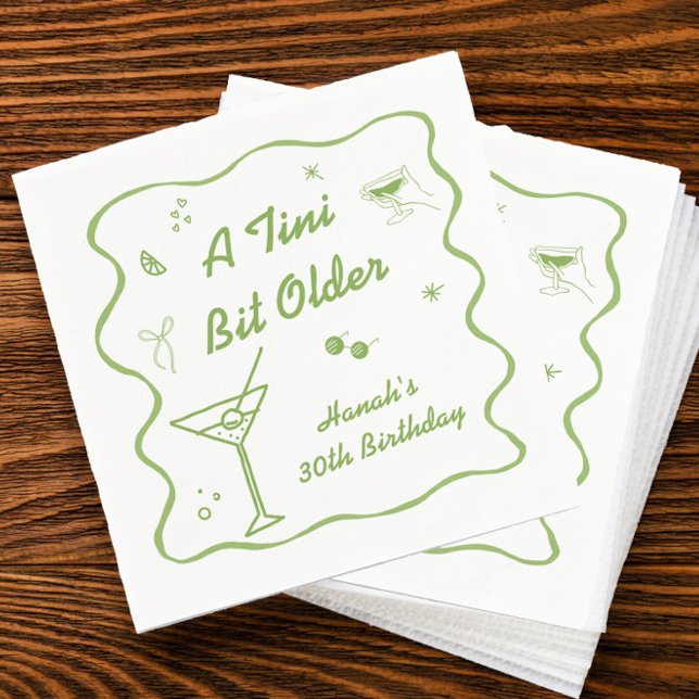 Martini Birthday Party theme Napkin (Creator Uploaded)