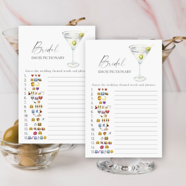 Martini Bridal shower emoji pictionary (Creator Uploaded)