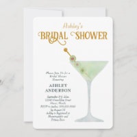 Martini Bridal Shower Invite, Cocktail Shower