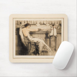 Martini by Louis Icart Mouse Pad