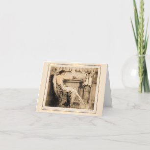 Martini by Louis Icart Thank You Card