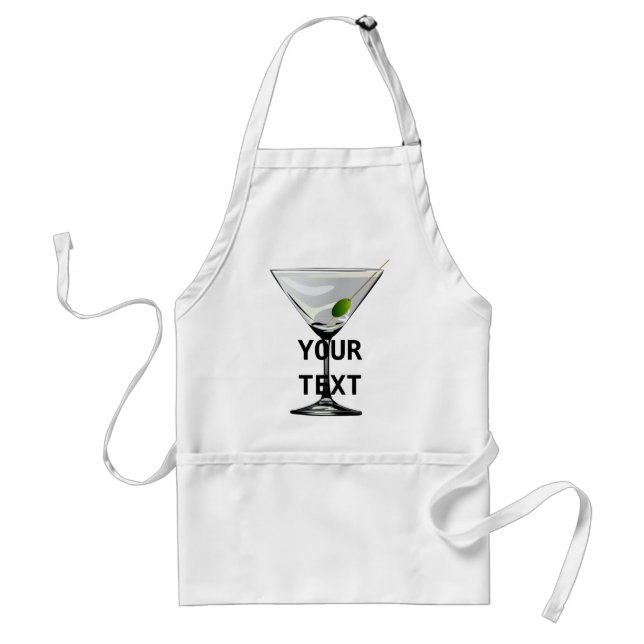 Martini Cocktail Apron Template (Front)