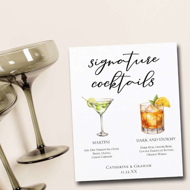 Martini Dark & Stormy Signature Cocktails Menu (Creator Uploaded)