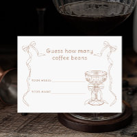 Martini Espresso How many coffee beans Bridal game