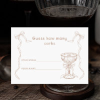 Martini Espresso How many corks Bridal game