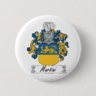 Martini Family Crest 6 Cm Round Badge