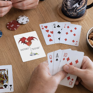 Martini Fantasy Red Dragon Playing Cards