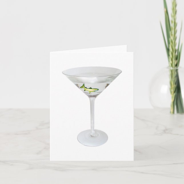 Martini Fish Card (Front)