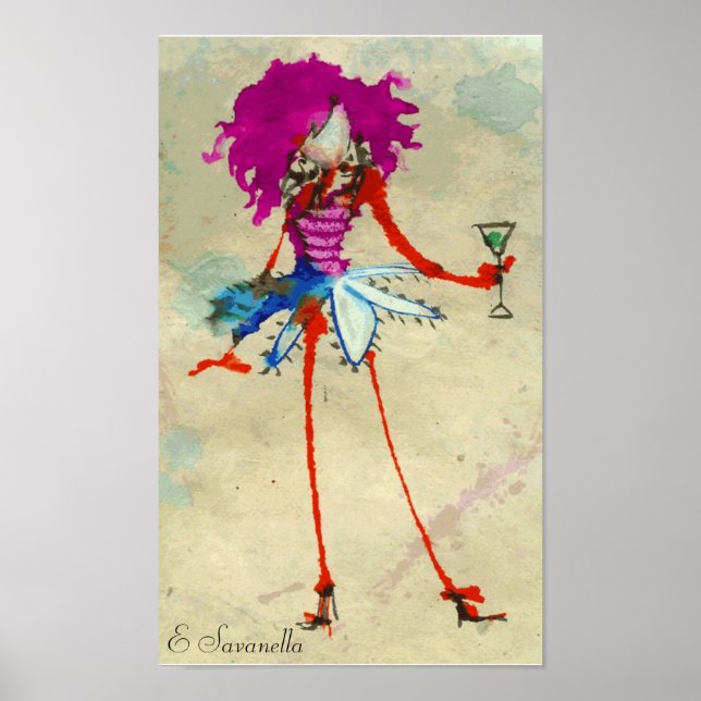 martini girl poster (Front)