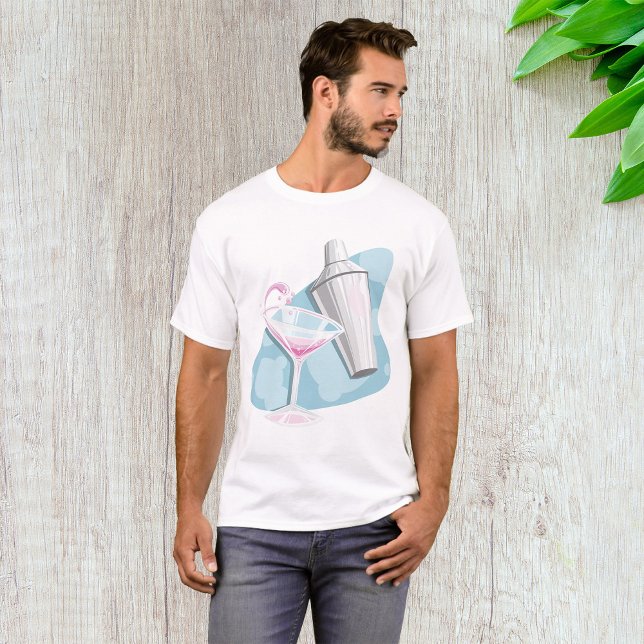 Martini Glass And Shaker T-Shirt (Creator Uploaded)
