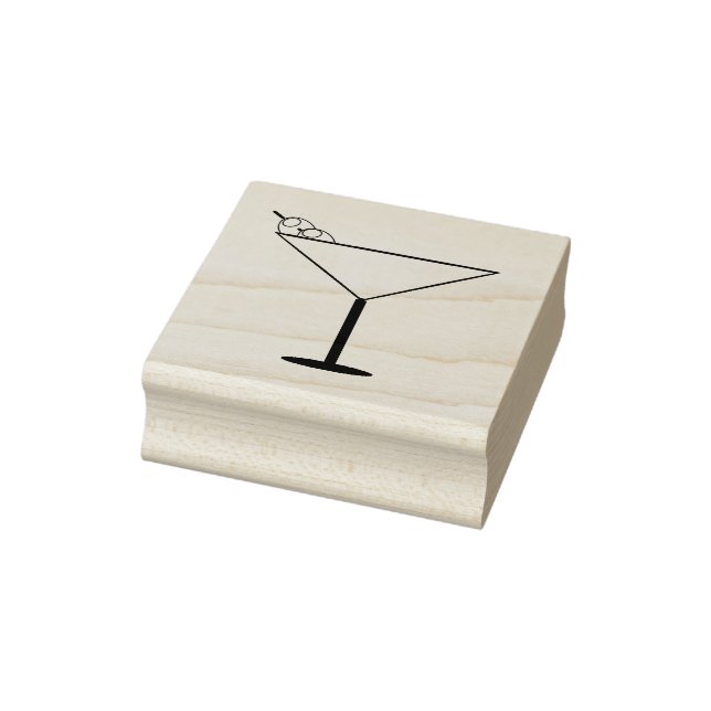 Martini Glass Art Stamp (Stamp)