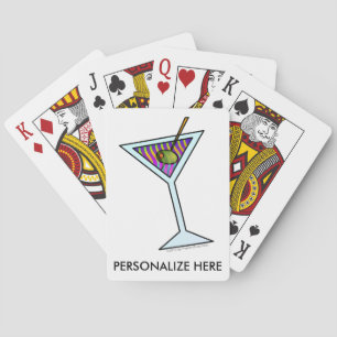 MARTINI GLASS PLAYING CARDS