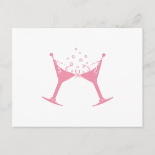 Martini Glass Postcard