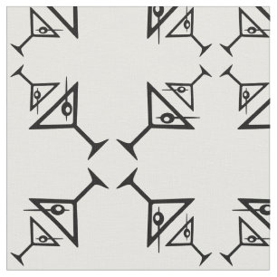 Martini Glasses Stylish Retro Martini Pattern Fabric