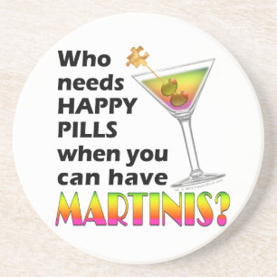 Martini Happy Pills Coaster