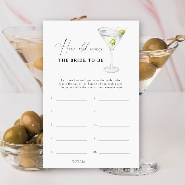 Martini - How old was the bride to be game (Creator Uploaded)