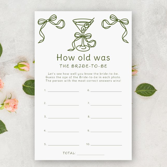 Martini - How old was the bride to be game (Creator Uploaded)