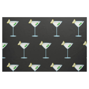 Martini Lovers Cocktail Glass Bartender Alcohol Fabric