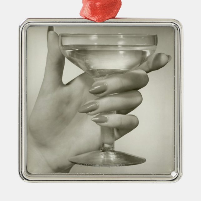 Martini Metal Tree Decoration (Front)