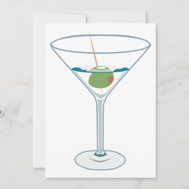 Martini Mixer Invitation (Front)