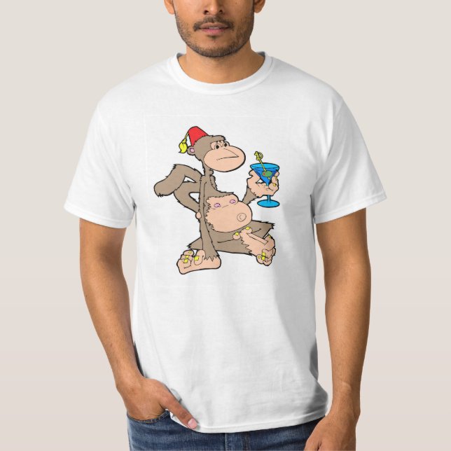 Martini Monkey T-Shirt (Front)
