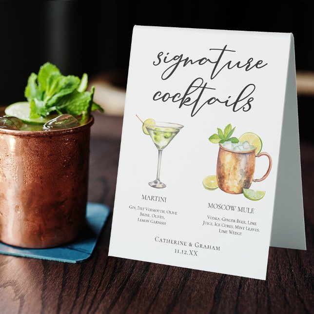 Martini Moscow Mule Signature Cocktails Menu (Creator Uploaded)