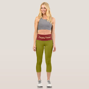 "MARTINI OLIVE" PERSONALIZE High-Waist Capri Leggings