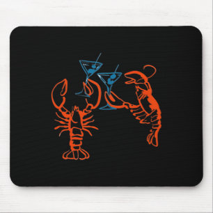 Martini Red Lobster Italian Food Aesthetic Summer Mouse Pad