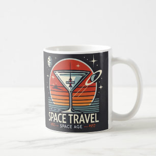 Martini Space Travel 1957 Space Age Logo Coffee Mug