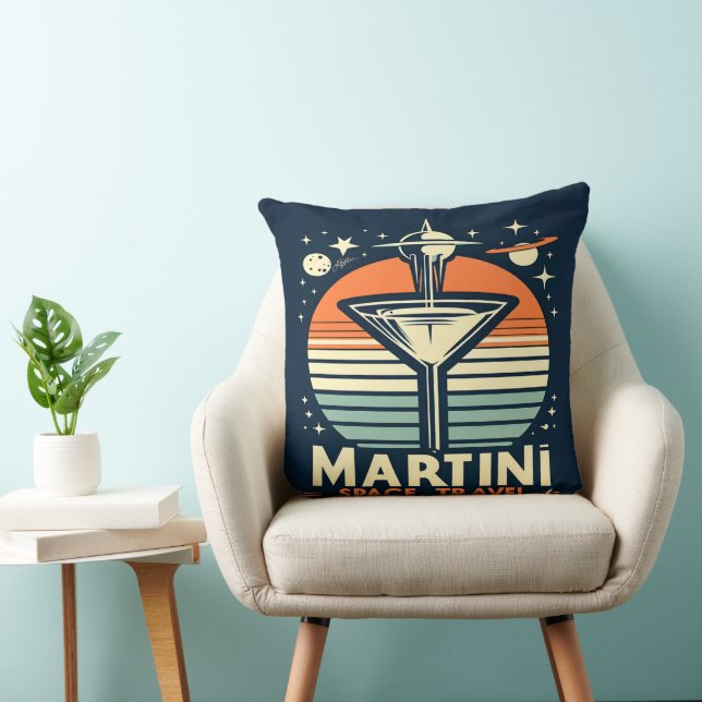 Martini Space Travel Lift Off Logo Cushion (Chair)