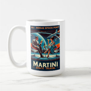 Martini Space Travel Poster Rogue Space Port Coffee Mug