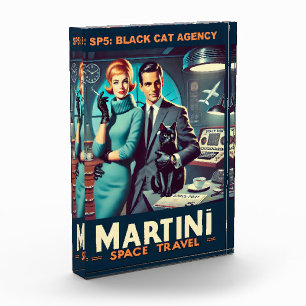 Martini Space Travel Poster SP5: Black Cat Agency Photo Block