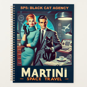 Martini Space Travel Poster SP5: Black Cat Agency Planner