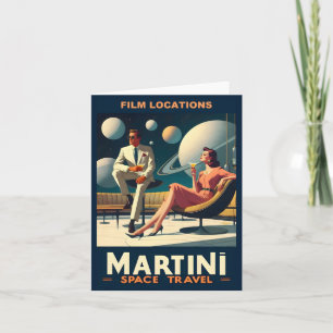 Martini Space Travel Posters Film Locations Card